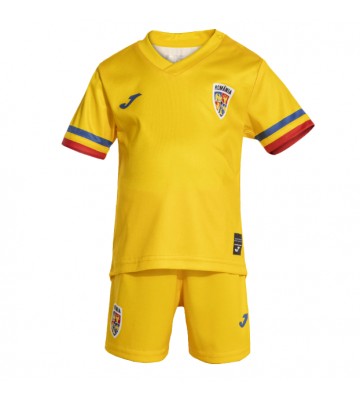 Rumania Primera Equipación Niños Eurocopa 2024 Manga Corta (+ Pantalones cortos)